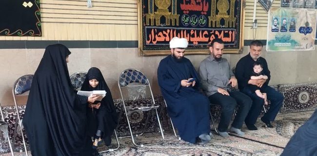 بازدید رئیس اداره تبلیغات اسلامی شهرستان دماوند از دارالقرآن شهدای محله مرانک شهر آبسرد در شام شهادت حضرت رقیه‌(س)