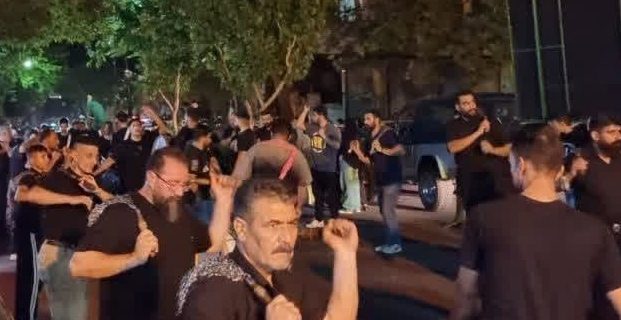 عزاداری شب هفتم از ماه محرم هیئت قمر بنی هاشم (ع) شهر رودهن