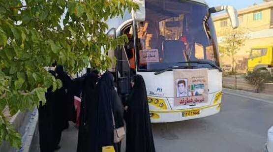 اعزام دانش‌آموزان دختر دماوند به مناطق عملیاتی جنوب کشور