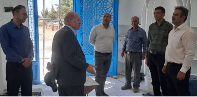 بازدید مدیران شهری از روند پیشرفت پروژه یادمان شهدای گمنام در بوستان غدیر شهر آبسرد